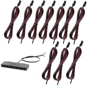 Zestaw do podłączenia LED 10 PKT-1M-CZ. 12-24 V DC czarny