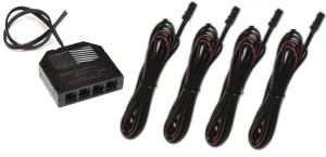 Zestaw do podłączenia LED 4 PKT-2M-CZ 12-24 V DC czarny