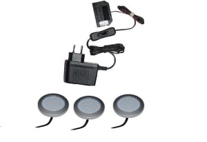 Zestaw oświetlenia mebli  3 x oprawa  LED Eris 12V 