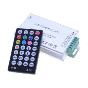Sterownik  LED RGB  z pilotem radiowym 216W 12/24 V 