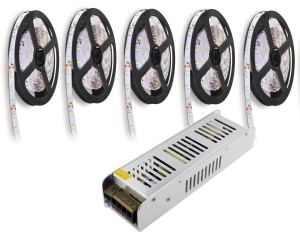 Taśma LED   60/m SMD 3528  25m +zasilacz 12V DC 150W -  zestaw   