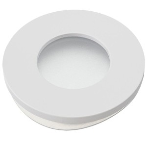 Oprawka sufitowa wpuszczana NEPTUN- okrągła biała   hermetyzowana aluminium