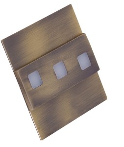 Oprawa schodowa Modesto 12V DC 1,2W  mosiądz