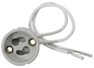 Gniazdo żarówki GU10 z przewodami