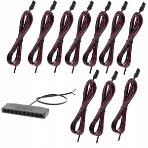 Zestaw do podłączenia LED 10 PKT-2M-CZ. 12-24 V DC czarny