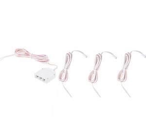 Zestaw do podłączenia LED 3 PKT-2M-BI. 12-24 V DC biały