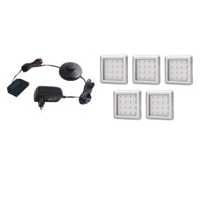 Oświetlenie mebli 5 x oprawa led Zeus 12V DC 