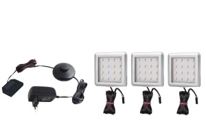 Oświetlenie mebli 3 x oprawa led Zeus 12V DC  