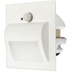 Oprawa schodowa  biała  1,5W  z czujnikiem ruchu PIR 12V DC