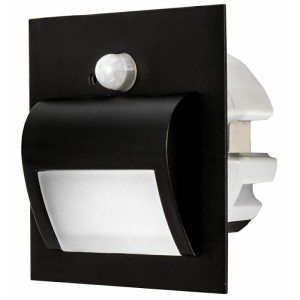 Oprawa schodowa  czarna  1,5W  z czujnikiem ruchu PIR 12V DC 