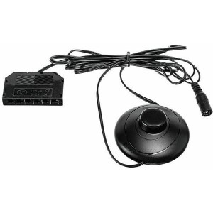 Włącznik nożny do klipsów z gniazdem DC 2,1/5,5  + rozdzielacz 1x6 mini AMP  czarny