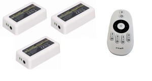 Ściemniacz radiowy 3-strefowy pilot+3 odbiorniki Mi light