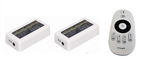 Ściemniacz radiowy 2-strefowy pilot+2 odbiorniki Mi light