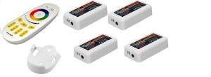 Sterownik RGB 4 strefowy  4 x FUT037+FUT096+uchwyt na pilota