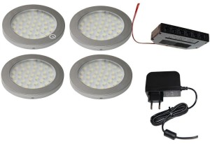 Oświetlenie pod szafkowe z wyłącznikiem dotykowym 4 opraw led