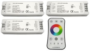 Sterownik rgb radiowy 2,4 GHz 12/24V DC 144W   3 strefy