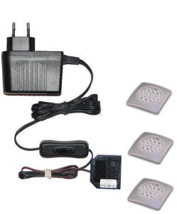 Zestaw oświetlenia mebli  3 x oprawa LED  Jowisz 2  12V DC