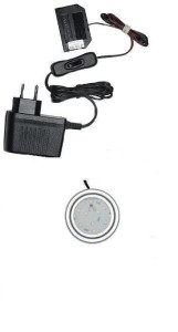 Oświetlenie mebli 1 x oprawa LED Nike-2 2W 12V DC gotowy zestaw     