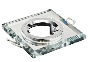 Oprawka sufitowa szklana stała kwadratowa 