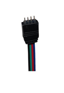 Złączka jednostronna RGB - wtyk do kontrolera z przewodem