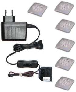 Zestaw oświetlenia mebli  6 x oprawa LED  Jowisz 2  12V DC 