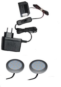 Zestaw oświetlenia mebli  2 x oprawa LED Eris 12V 