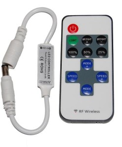 Ściemniacz led mini  12V 72W  pilot radiowy